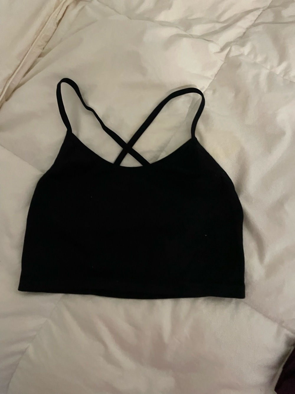 aerie Black Crisscross Strappy Tank